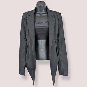 Costa Blanca Draped Black Blazer